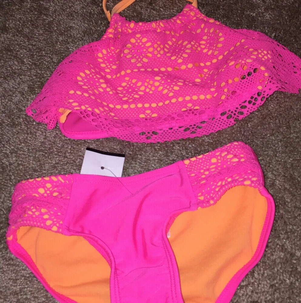 NWT Girls 2 Piece Swimsuit